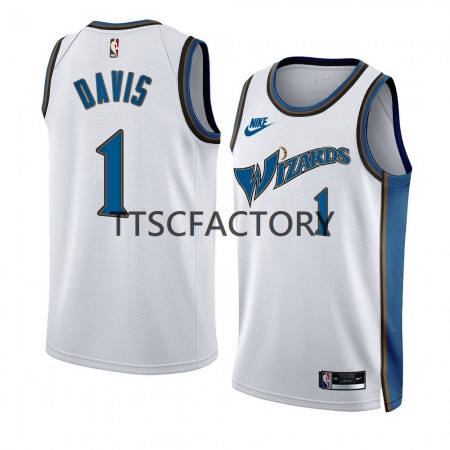 Camiseta Hombre Washington Wizards Johnny Davis 1 Nike 2022-23 Classic Edition Blanco Swingman